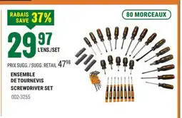 BMR ENSEMBLE DE TOURNEVIS offer