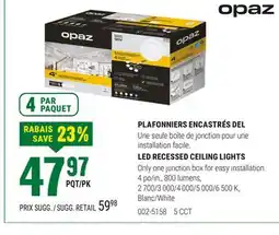 BMR PLAFONNIERS ENCASTRÉS DEL offer