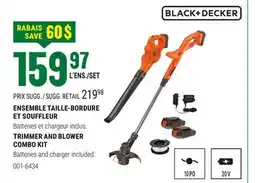BMR ENSEMBLE TAILLE-BORDURE ET SOUFFLEUR BLACK + DECKER offer