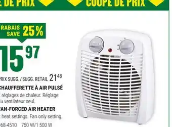 BMR CHAUFFERETTE À AIR PULSÉ offer