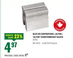 BMR BLOC DE CONTREPOIDS  ALTON  offer