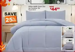 Oxford Mills William Waffle Queen Size 3pc Comforter Set offer