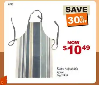 Oxford Mills Stripe Adjustable Apron offer