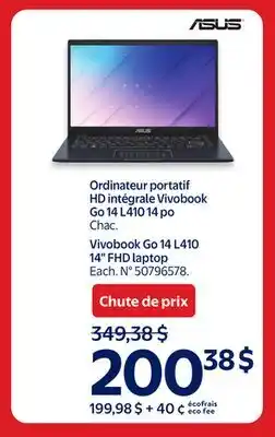 Walmart Vivobook Go 14 L410 14 FHD laptop offer