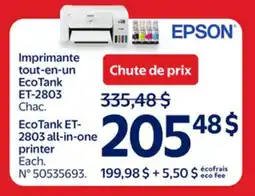 Walmart EcoTank ET- 2803 all-in-one printer offer