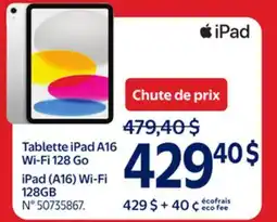 Walmart iPad (A16) Wi-Fi 128GB offer