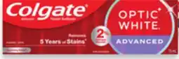 Walmart Colgate Optix White 73 ml toothpaste offer