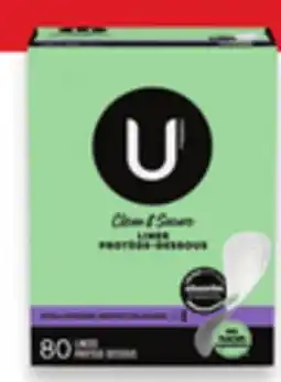 Walmart U by Kotex liners offer