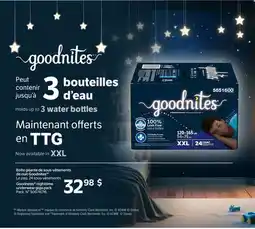 Walmart Boîte géante de sous-vêtements de nuit Goodnites offer