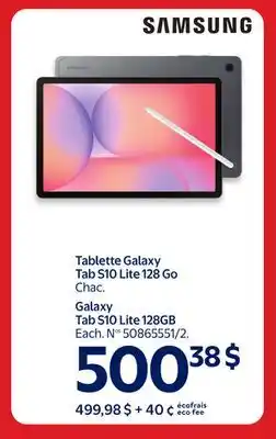 Walmart Galaxy Tab S10 Lite 128GB offer