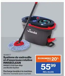 Patrick Morin RINSECLEAN Spin Mop and Bucket System offer