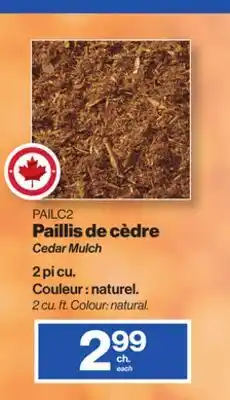 Patrick Morin Cedar Mulch offer