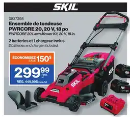 Patrick Morin PWRCORE 20 Lawn Mower Kit, 20 V, 18 in offer