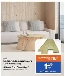 Patrick Morin Knotty Pine Panelling offer