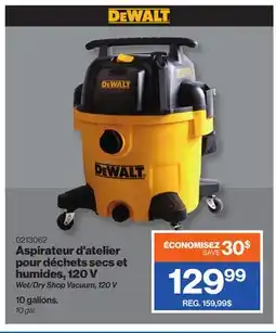 Patrick Morin Wet/Dry Shop Vacuum, 120 V offer