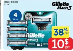 Rossy GILLETTE MACH 3 Razor blades offer