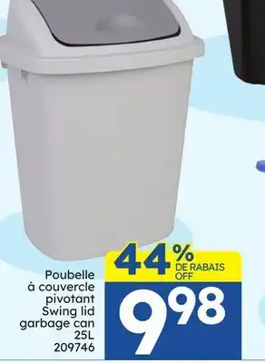 Rossy Swing lid garbage can offer