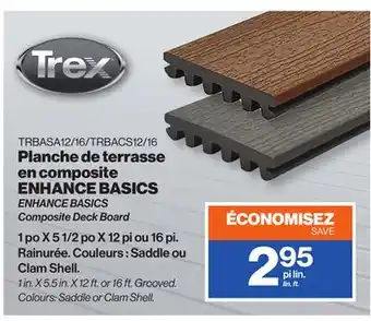 Patrick Morin ENHANCE BASICS Composite Deck Board offer