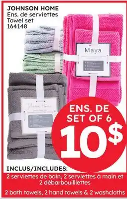 Rossy JOHNSON HOME Towel set offer