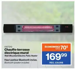 Patrick Morin Wall-Mounted Electric Patio Heater offer
