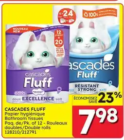 Rossy CASCADES FLUFF Bathroom tissues Pk. of 12 - Double rolls offer