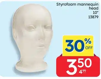 Rossy Styrofoam mannequin head offer