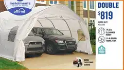 Canac 18 FT X 20 FT Double Car Shelter offer