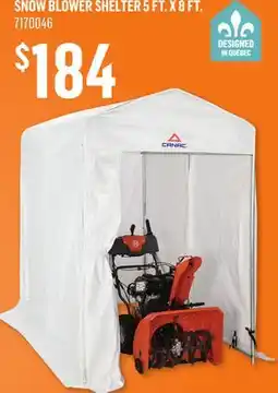 Canac 5 ft. X 8 ft. Snow Blower Shelter offer