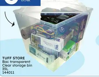 Rossy TUFF STORE Clear storage bin offer