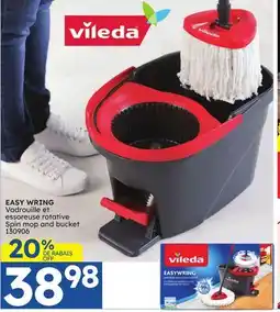 Rossy EASY WRING Spin mop and bucket offer