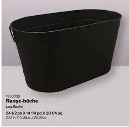 Patrick Morin Log Bucket offer