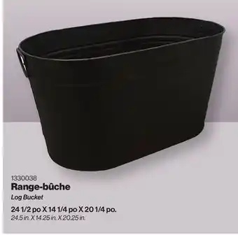Patrick Morin Log Bucket offer