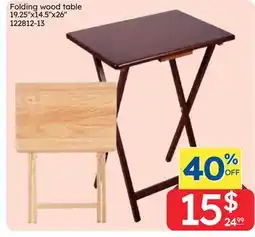 Rossy Folding wood table offer