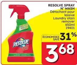 Rossy RESOLVE SPRAY N'WASH Laundry stain remover 650ml offer