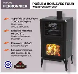 Patrick Morin WOOD STOVE WITH OVEN offer