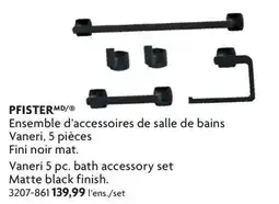 Home Hardware Vaneri 5 pc. bath accessory set offer