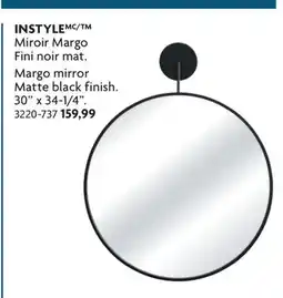 Home Hardware Miroir Margo Fini noir mat offer