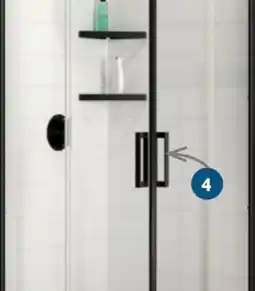 Home Hardware Shower door Matte black trim offer