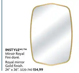 Home Hardware Royal mirror Gold finish offer