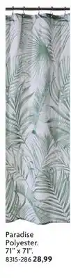 Home Hardware Polyester Shower Curtain - Paradise offer