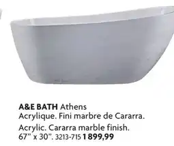 Home Hardware Athens Acrylic. Cararra Marble finish 67 x 30 offer