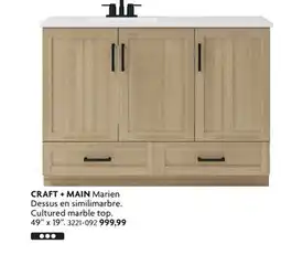 Home Hardware Marien Cultured marble top Vanities offer