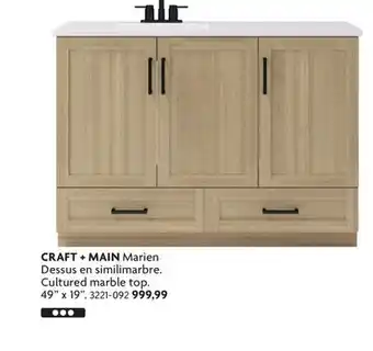 Home Hardware Marien Cultured marble top Vanities offer