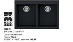 Home Hardware ELLECI Drop-in Parker fireclay kitchen sink offer