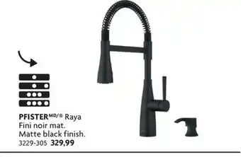 Home Hardware Raya Matte black finish kitchen faucet offer