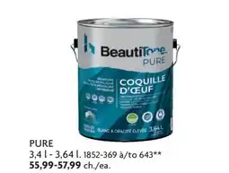 Home Hardware PURE Premium Interior Latex Eggshell Paint & Primer offer