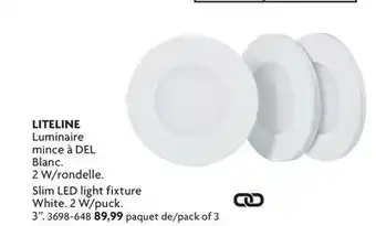 Home Hardware Slim LED light fixture offer