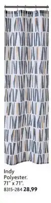 Home Hardware Indy Polyester Shower Curtain offer