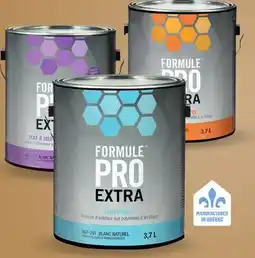 Canac Formule Pro Extra Flat Interior Latex Paint Natural White & Colours 3.7 L offer