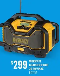 Canac Worksite Charger Radio 20-60 V MAX offer